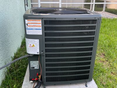 New HVAC Condenser Unit Installation