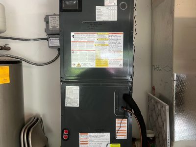 New Vertical Air Handler Unit Installation